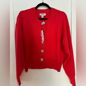 Jason Wu Bold Red Cardigan